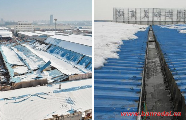 安裝了電伴熱系統與沒安裝電伴熱的對比