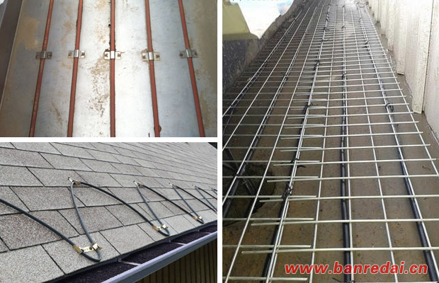 屋頂、天溝電伴熱系統安裝