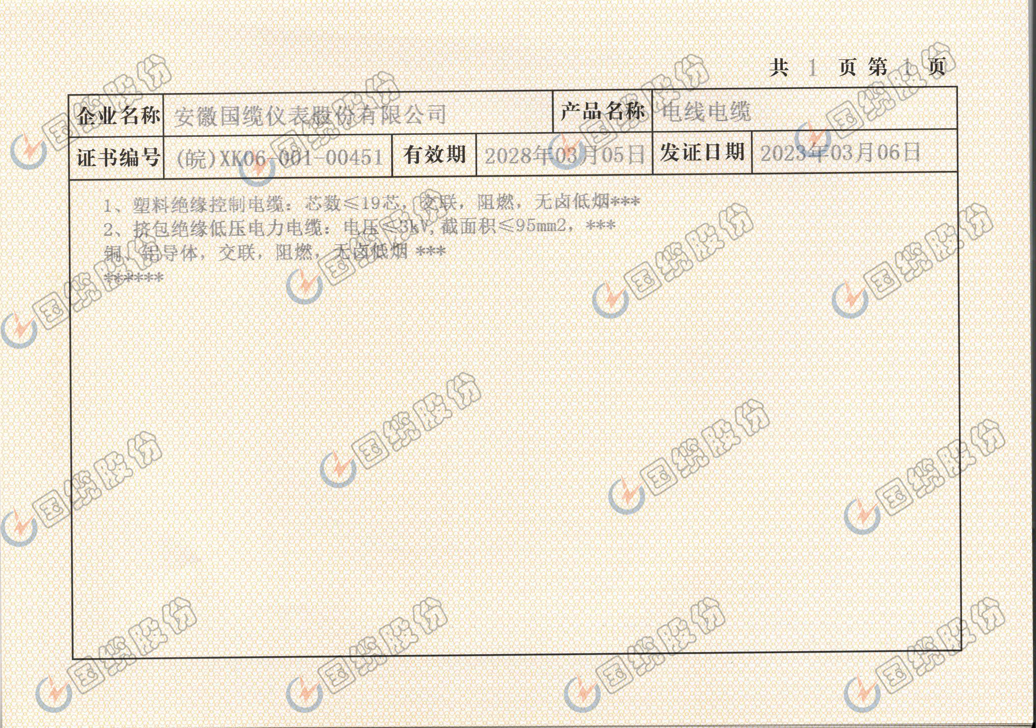 生產(chǎn)許可證內(nèi)容頁